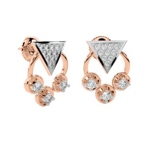 Ethan Round Diamond Stud Earrings